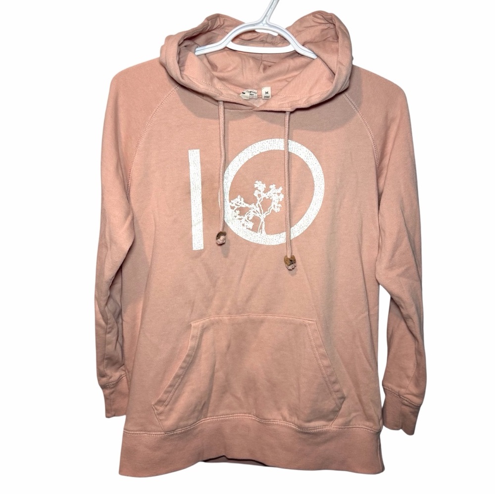 10 Tree Women's Peach Hoodie Sweater Medium Boho Beach